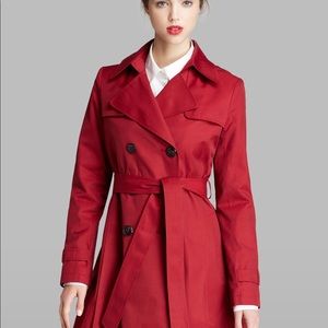 DKNY Trench Coat Rebel Red Large